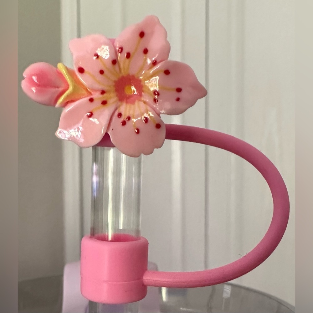 Silicone Reusable Flower Straw Topper 10mm 0.4in